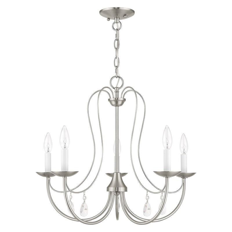 Mirabella 5-Light Chandelier in Brushed Nickel