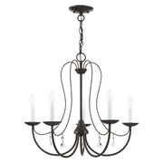 Mirabella 5-Light Chandelier in English Bronze