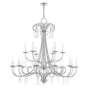 Daphne 18-Light Grande Foyer Chandelier in Polished Chrome