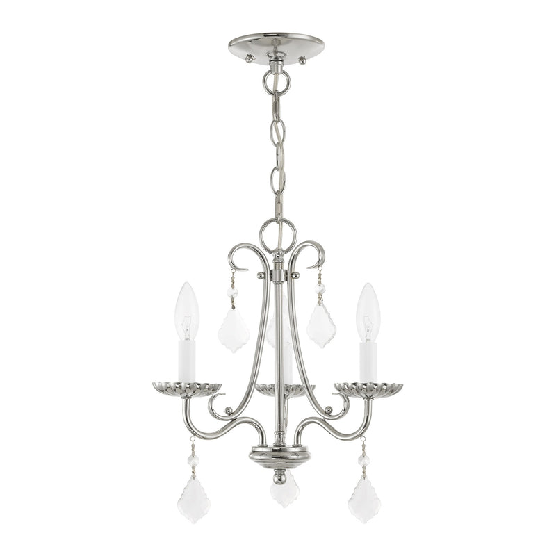 Daphne 3-Light Mini Chandelier in Polished Chrome