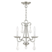 Daphne 3-Light Mini Chandelier in Brushed Nickel