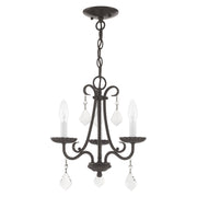 Daphne 3-Light Mini Chandelier in English Bronze