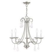 Daphne 5-Light Chandelier in Brushed Nickel