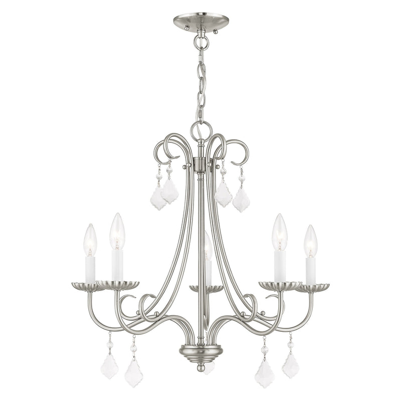 Daphne 5-Light Chandelier in Brushed Nickel