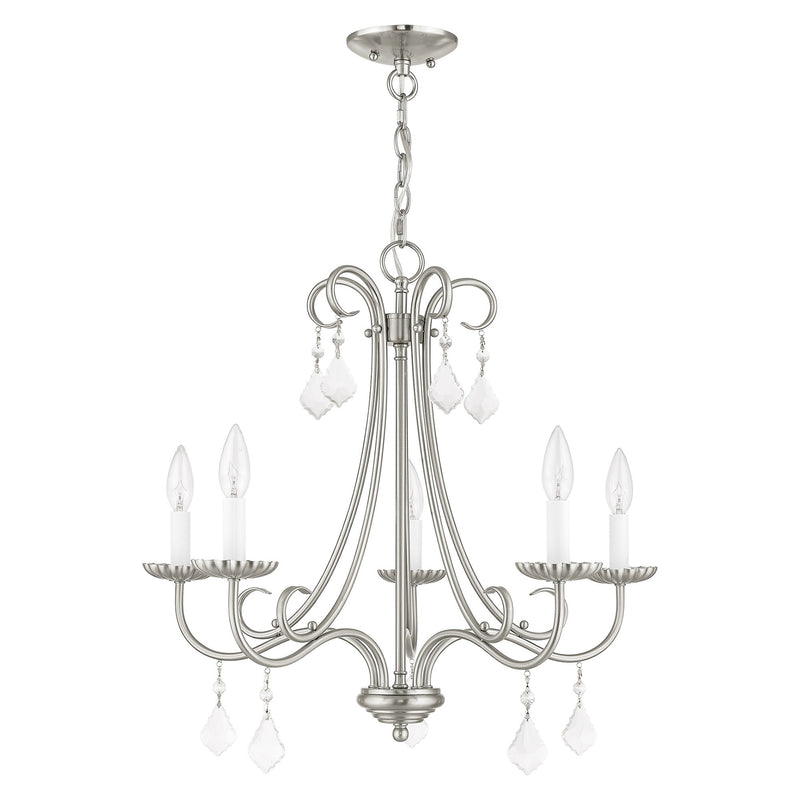 Daphne 5-Light Chandelier in Brushed Nickel