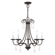 Daphne 5-Light Chandelier in English Bronze