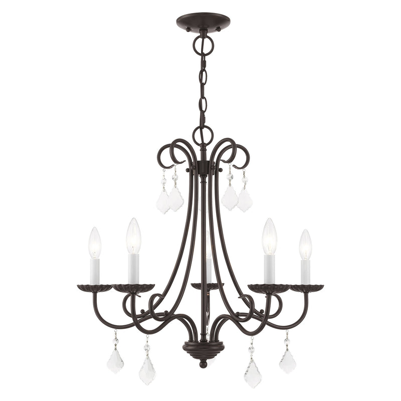 Daphne 5-Light Chandelier in English Bronze