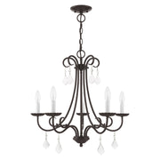 Daphne 5-Light Chandelier in English Bronze