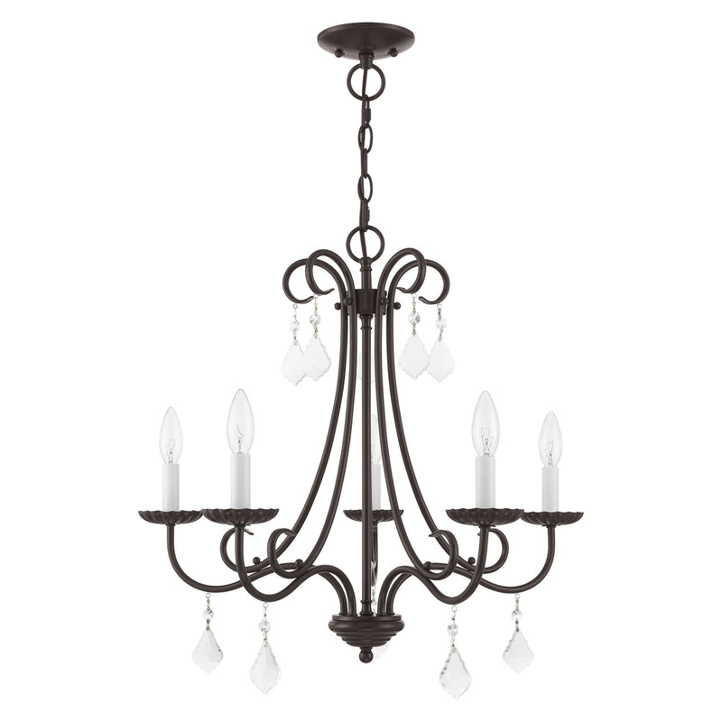 Daphne 5-Light Chandelier in English Bronze