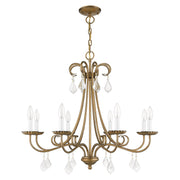 Daphne 8-Light Chandelier in Antique Gold Leaf