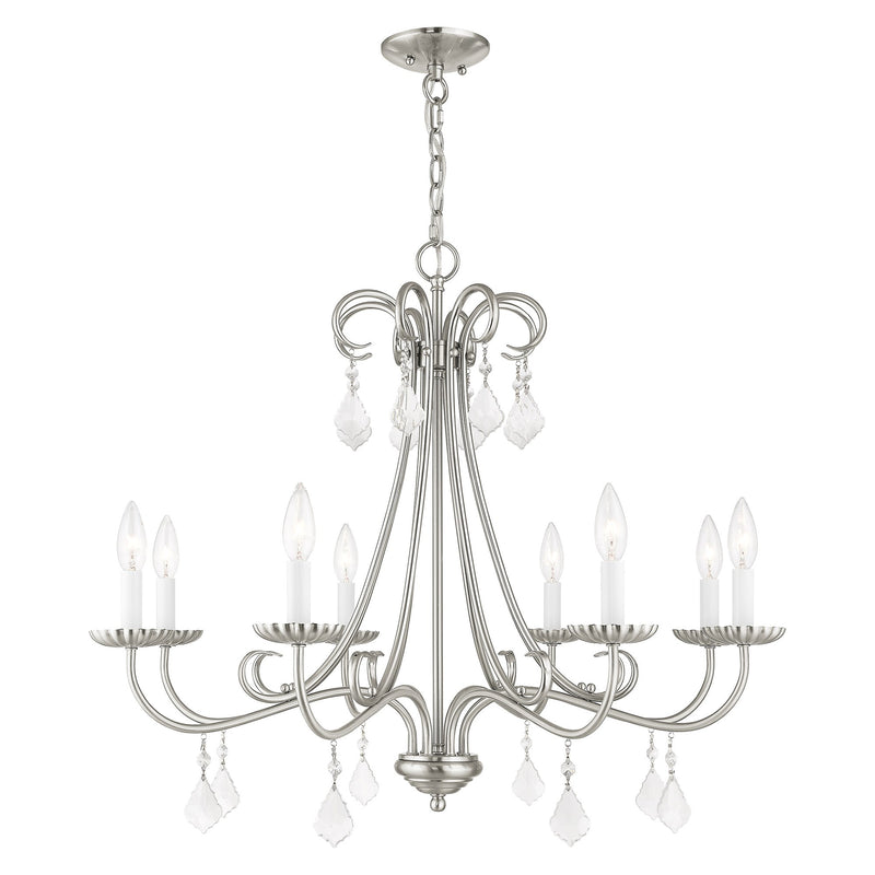 Daphne 8-Light Chandelier in Brushed Nickel