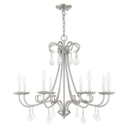 Daphne 8-Light Chandelier in Brushed Nickel