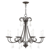 Daphne 8-Light Chandelier in English Bronze