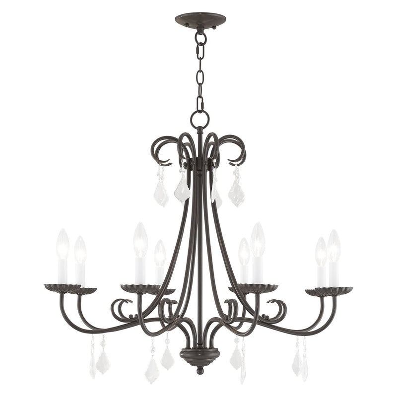 Daphne 8-Light Chandelier in English Bronze