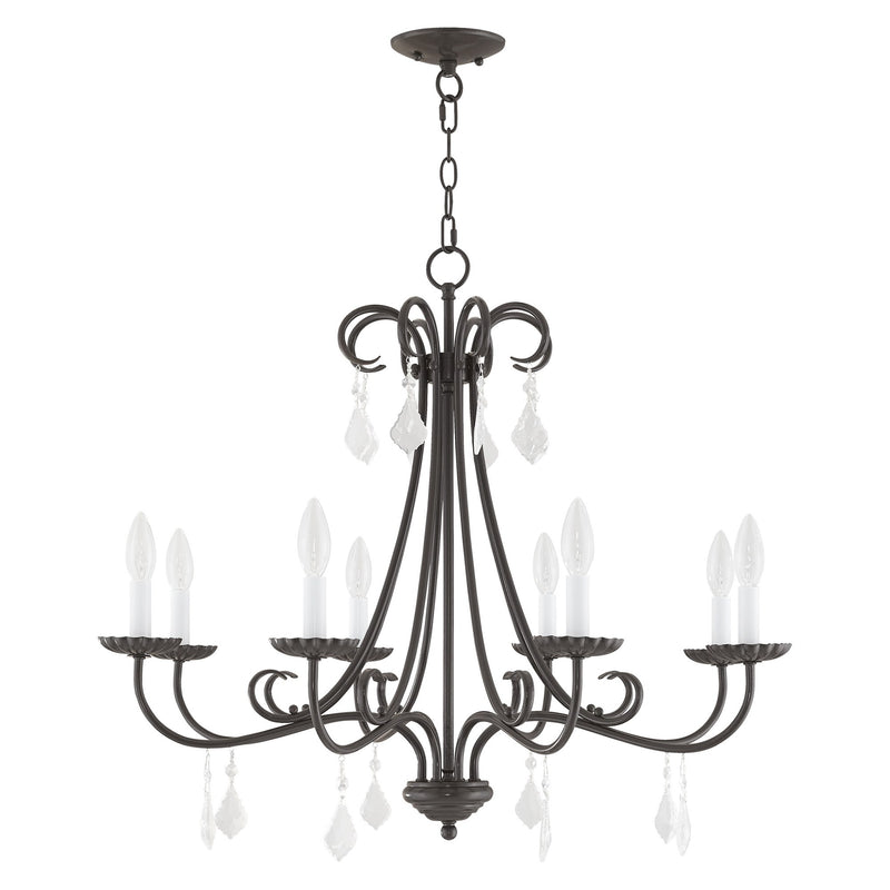 Daphne 8-Light Chandelier in English Bronze