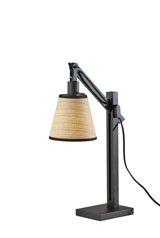 Walden Desk Lamp in Black & Black Wood