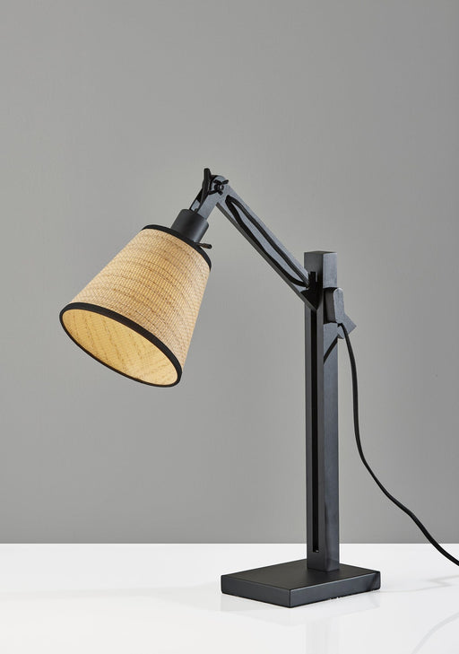 Walden Desk Lamp in Black & Black Wood