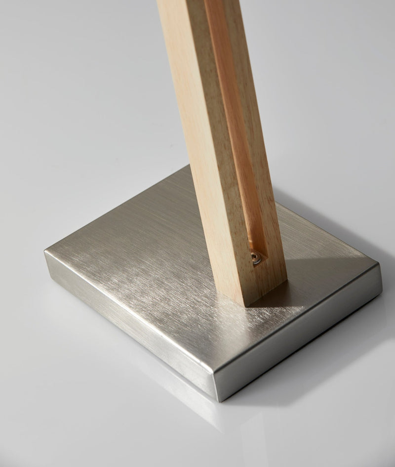 Walden Desk Lamp in Natural Rubber Wood