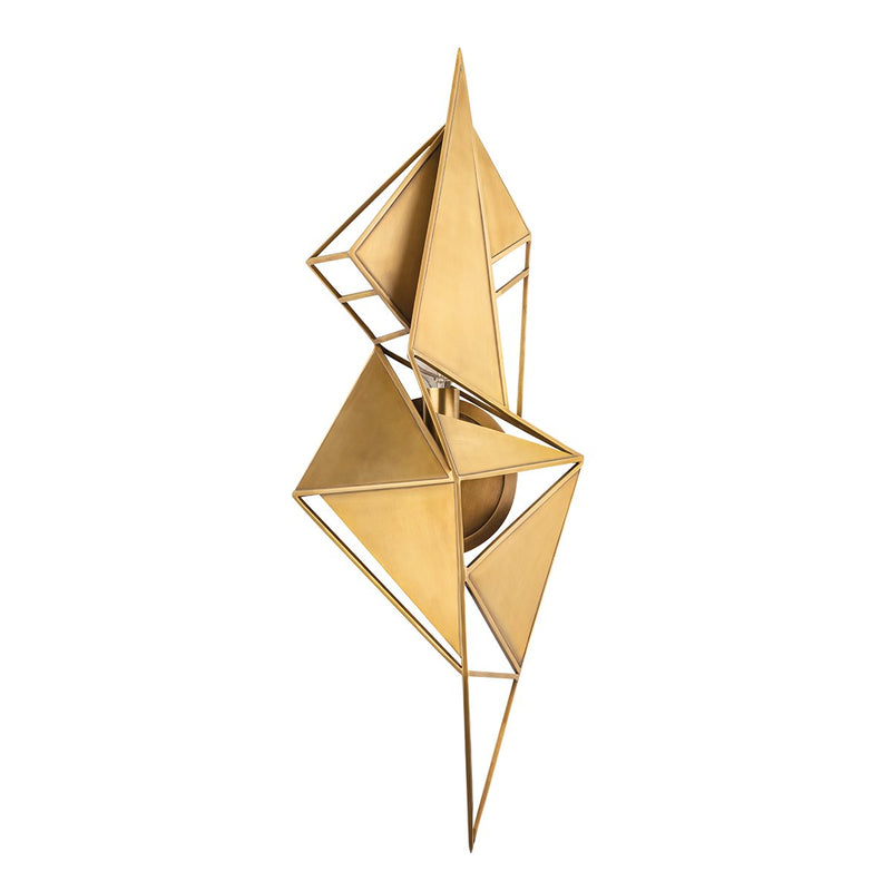 Freesia 2-Light Wall Sconce in Vintage Brass