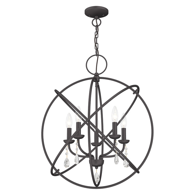 Aria 5-Light Chandelier in English Bronze