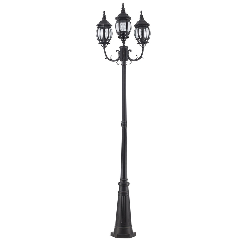 Parkway 3-Light 91.5" Outdoor Post Lantern in Rust