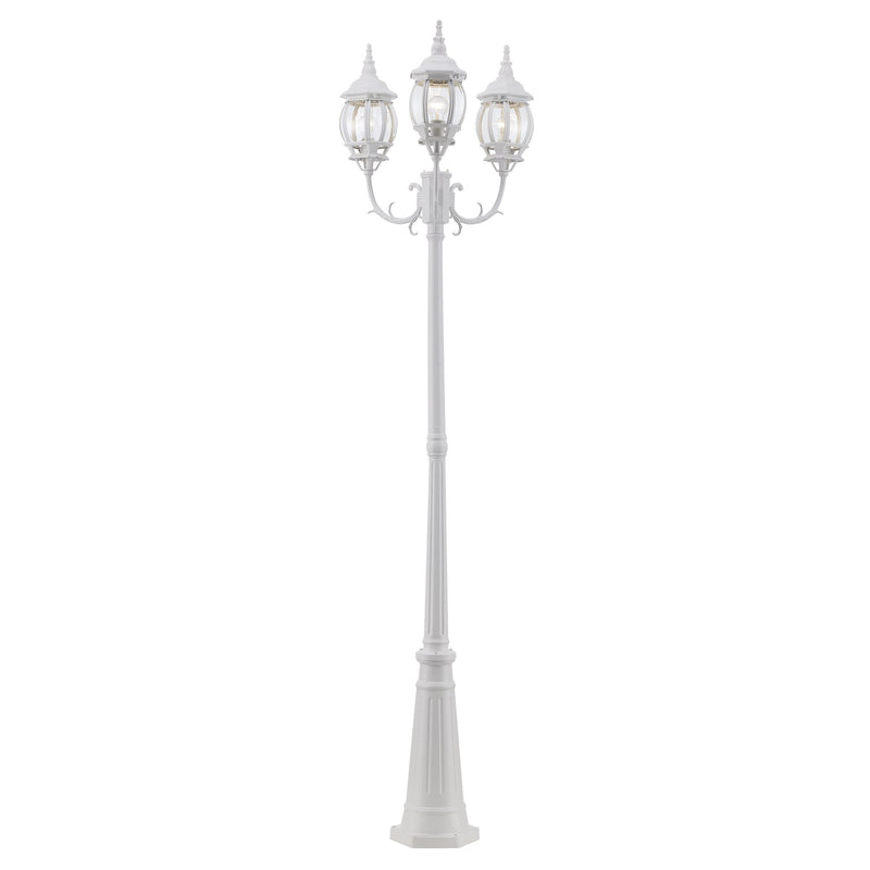 Parkway 3-Light 91.5" Outdoor Post Lantern in White