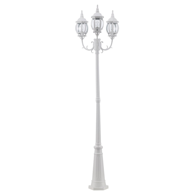 Parkway 3-Light 91.5" Outdoor Post Lantern in White