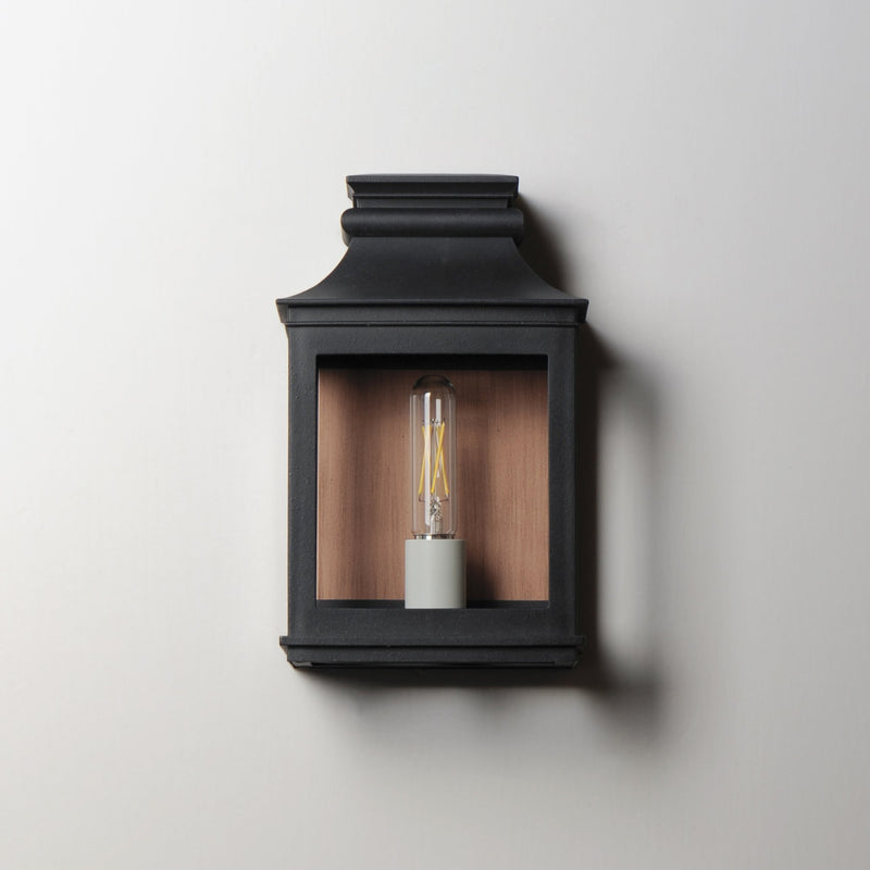 Savannah VX 1 Light Outdoor Wall Sconce in Antique Copper / Black Oxide