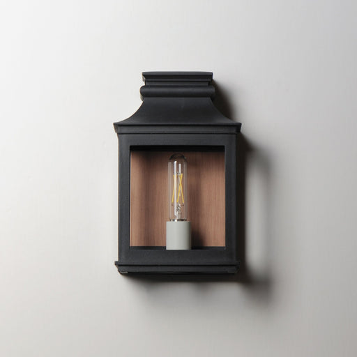 Savannah VX 1 Light Outdoor Wall Sconce in Antique Copper / Black Oxide
