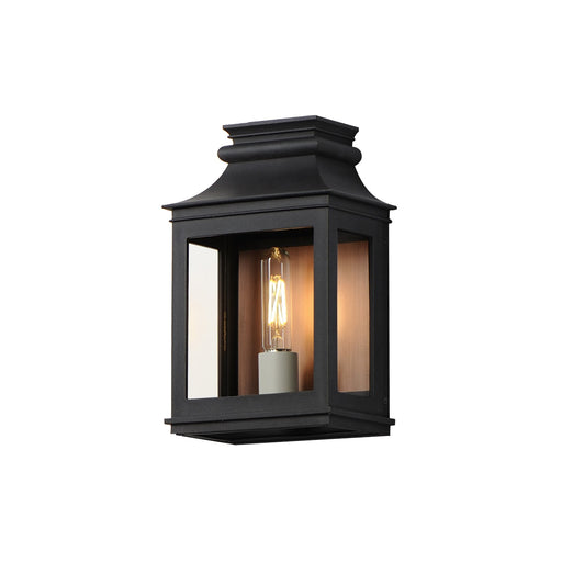 Savannah VX 1 Light Outdoor Wall Sconce in Antique Copper / Black Oxide