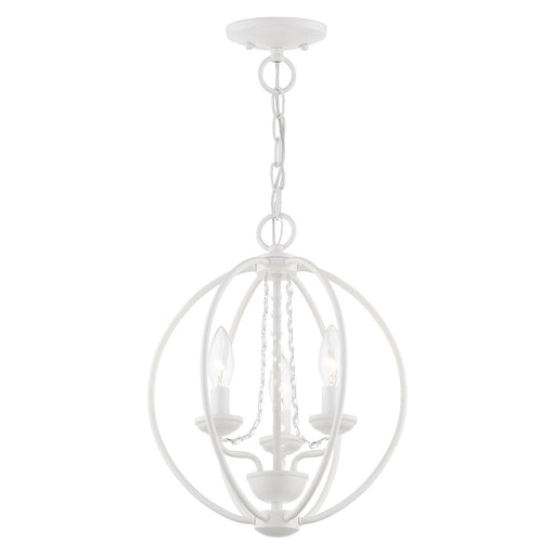 Arabella 3-Light Convertible Chandelier / Semi-Flush Mount in White