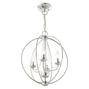 Arabella 4-Light Convertible Chandelier / Semi-Flush Mount in Polished Chrome