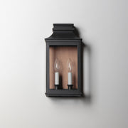 Savannah VX 2 Light Outdoor Wall Sconce in Antique Copper / Black Oxide