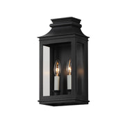 Savannah VX 2 Light Outdoor Wall Sconce in Black Oxide