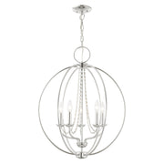 Arabella 5-Light Chandelier in Polished Chrome