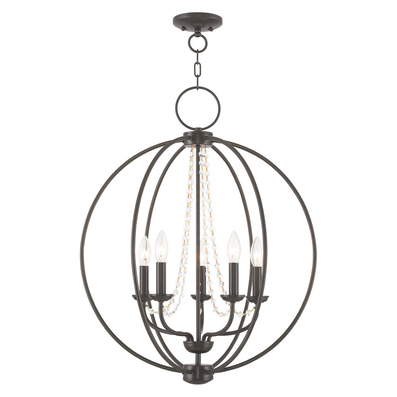 Arabella 5-Light Chandelier in English Bronze