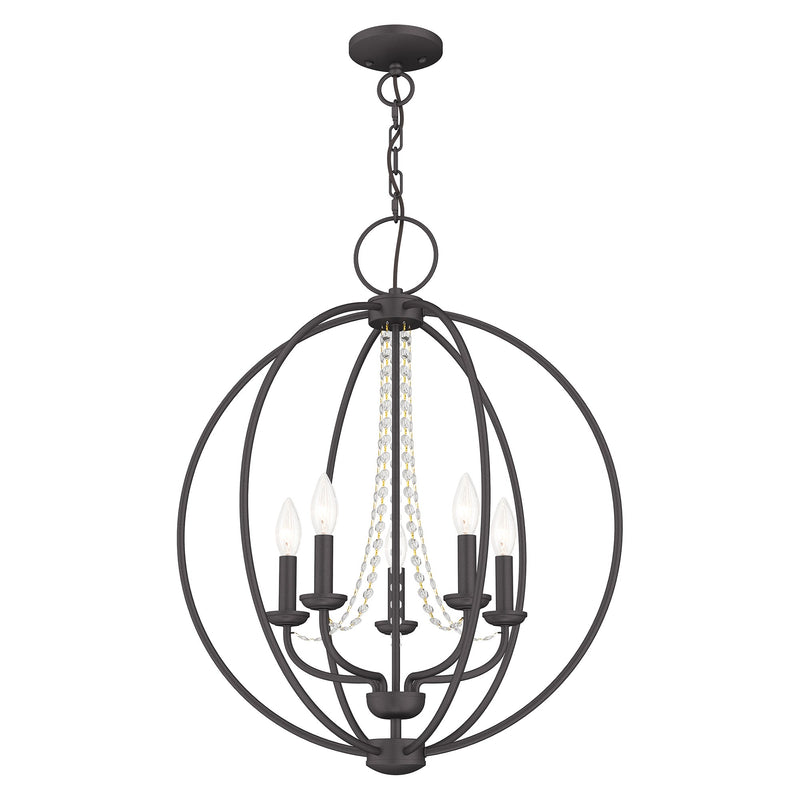 Arabella 5-Light Chandelier in English Bronze