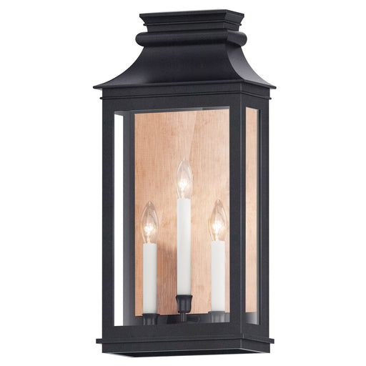 Savannah VX 3 Light Outdoor Wall Sconce in Antique Copper / Black Oxide