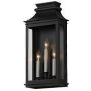 Savannah VX 3 Light Outdoor Wall Sconce in Black Oxide