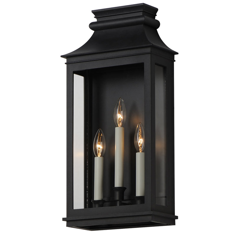 Savannah VX 3 Light Outdoor Wall Sconce in Black Oxide
