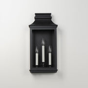 Savannah VX 3 Light Outdoor Wall Sconce in Black Oxide
