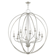 Arabella 12-Light Grande Foyer Chandelier in Brushed Nickel