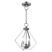 Prism 2-Light Convertible Chandelier / Semi-Flush Mount in Polished Chrome