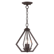 Prism 2-Light Convertible Chandelier / Semi-Flush Mount in Bronze
