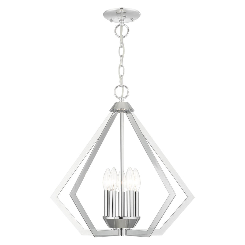 Prism 5-Light Chandelier in Polished Chrome