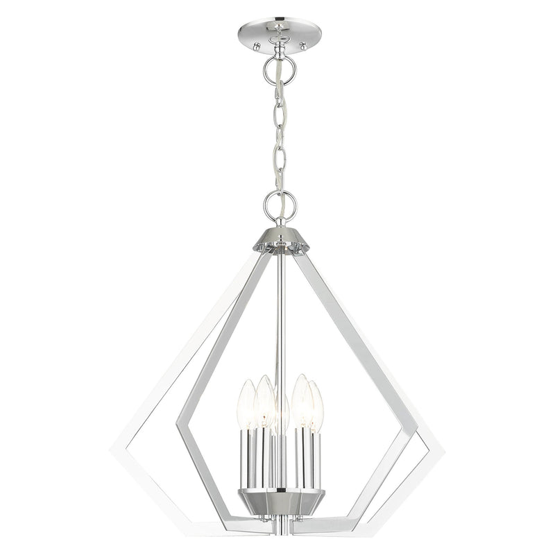 Prism 5-Light Chandelier in Polished Chrome