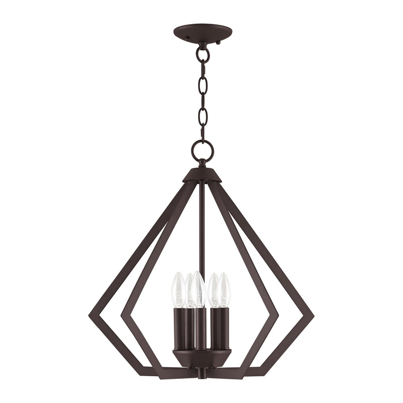 Prism 5-Light Chandelier in Bronze