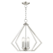 Prism 5-Light Chandelier in Brushed Nickel