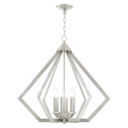 Prism 6-Light Chandelier in Brushed Nickel
