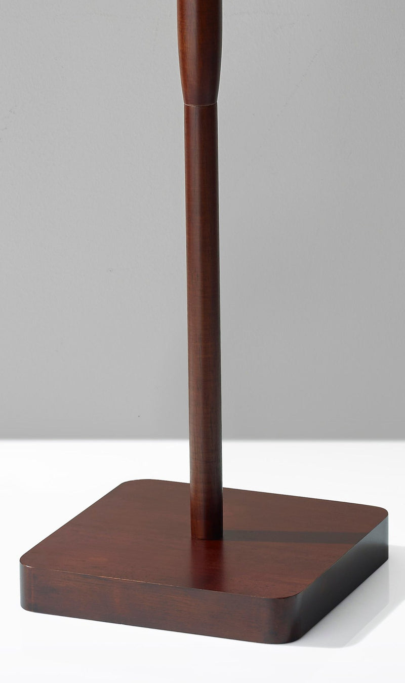 Ellis Floor Lamp in Walnut Rubber Wood